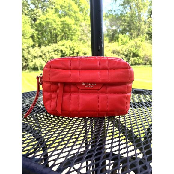 Kate Spade Red Softwhere Quilted Small Convertible Crossbody - Picture 4 of 4